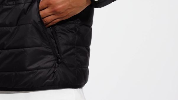 Doudoune Matelassée Noire à Col Montant Adidas