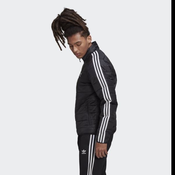 Doudoune Matelassée Noire à Col Montant Adidas