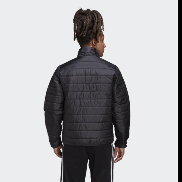 Doudoune Matelassée Noire à Col Montant Adidas