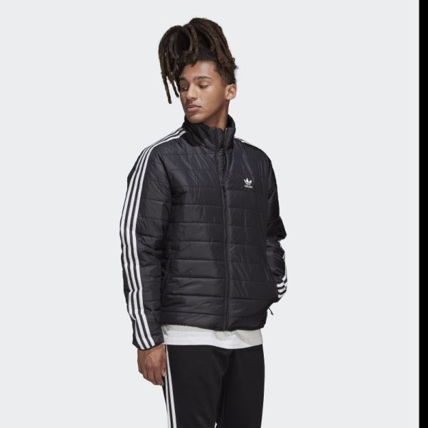 Doudoune Matelassée Noire à Col Montant Adidas