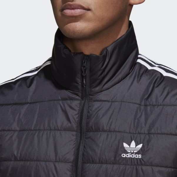 Doudoune Matelassée Noire à Col Montant Adidas
