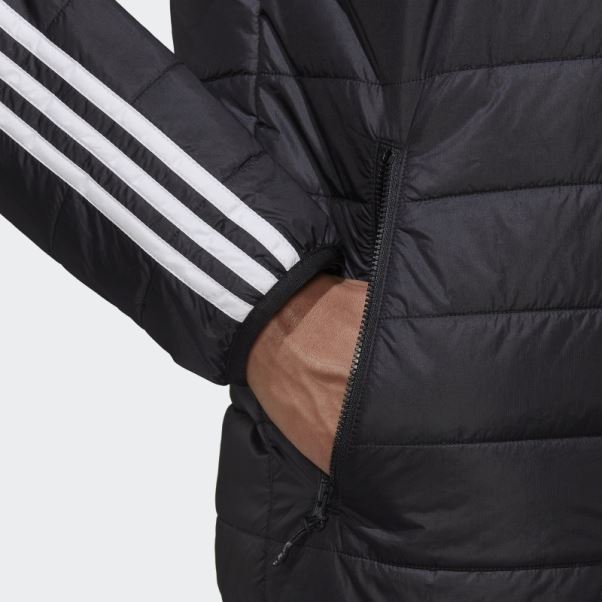 Doudoune Matelassée Noire à Col Montant Adidas
