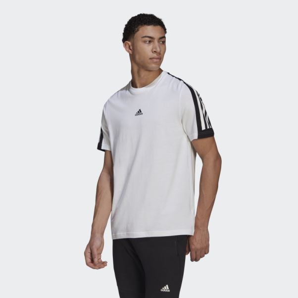 T-shirt à 3 Bandes Adidas Future Icons Blanc Mode