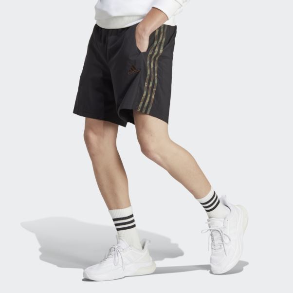 Adidas Short Aeroready Essentials Chelsea 3 Bandes Noir