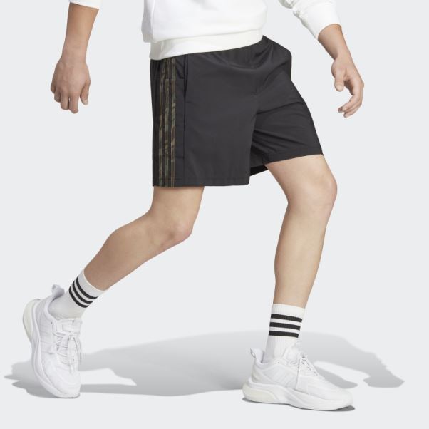 Adidas Short Aeroready Essentials Chelsea 3 Bandes Noir