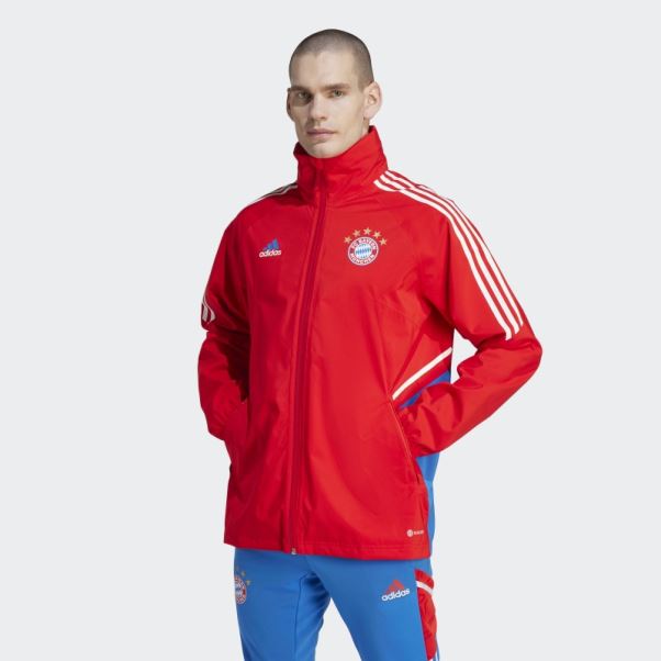 Veste De Pluie Fc Bayern Condivo 22 Rouge Adidas