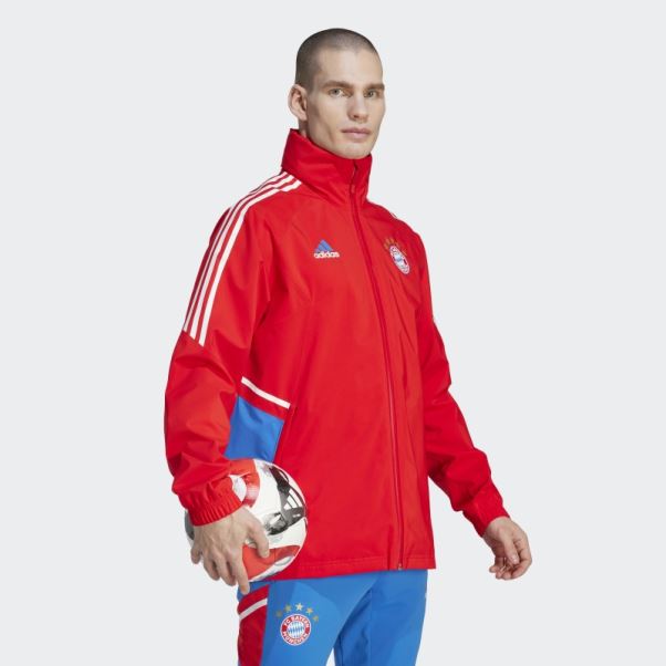 Veste De Pluie Fc Bayern Condivo 22 Rouge Adidas