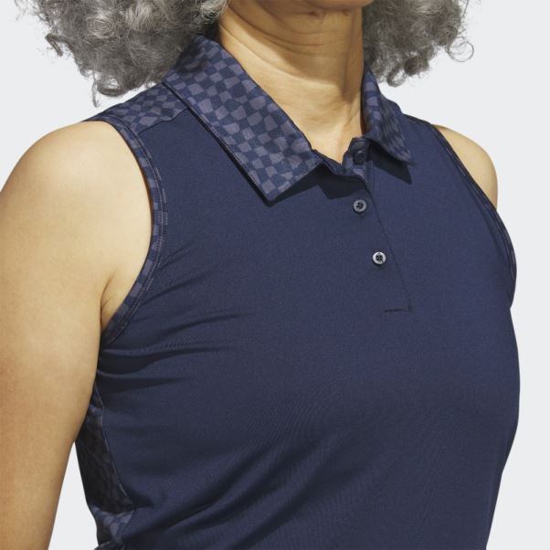 Polo De Golf Sans Manches Bleu Marine Ultimate365 Adidas
