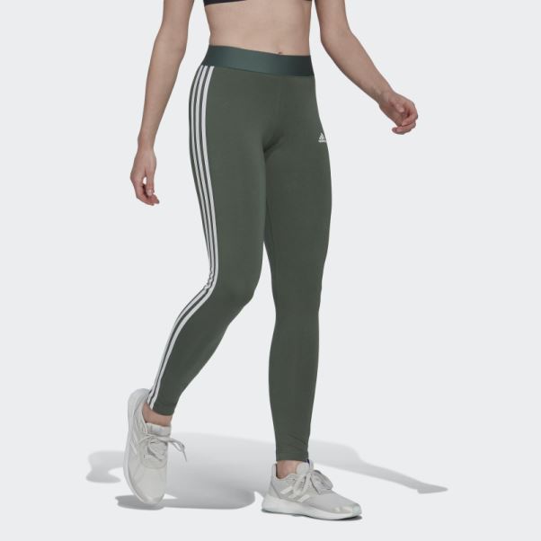 Loungewear Essentials Legging 3 Bandes Vert Oxyde Adidas