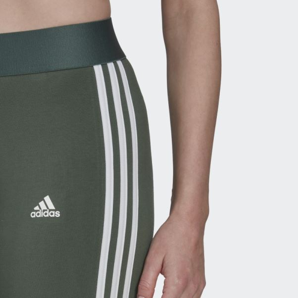 Loungewear Essentials Legging 3 Bandes Vert Oxyde Adidas