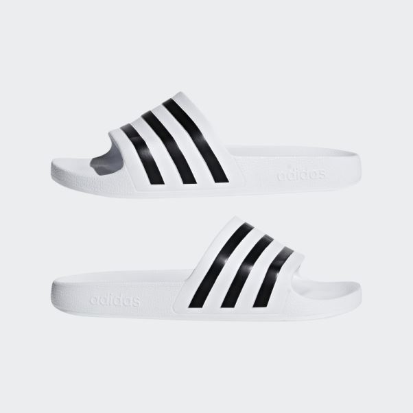 Adilette Aqua Slides Adidas Blanc