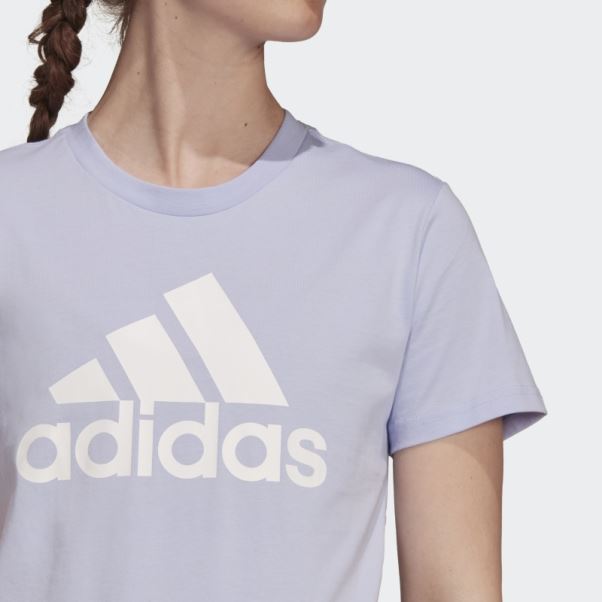 T-shirt Logo Adidas Violet Ton Essentiel