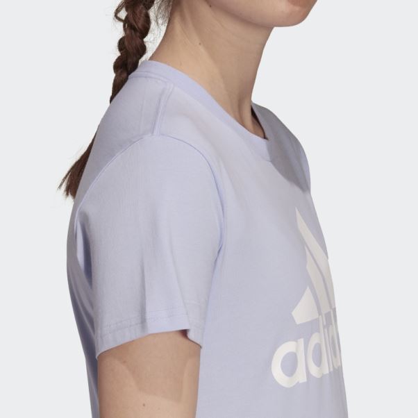 T-shirt Logo Adidas Violet Ton Essentiel
