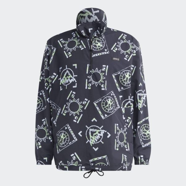 Anorak Multicolore Adidas Aventure Allover Print Archive (non Genré) Chaud