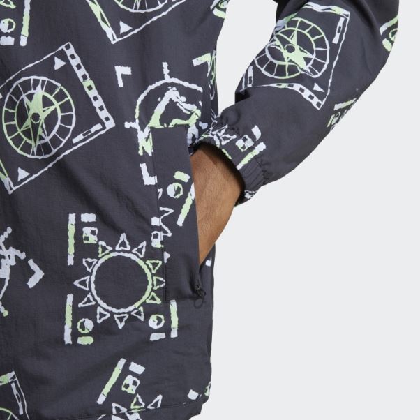 Anorak Multicolore Adidas Aventure Allover Print Archive (non Genré) Chaud