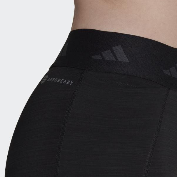 Legging Adidas Techfit Brushed Noir Chiné