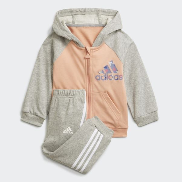 Ensemble De Jogging à Capuche Zippé Intégral Badge Of Sport Ambient Blush Adidas