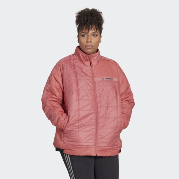 Adidas Rouge Terrex Multi Veste Isolée (taille Plus)