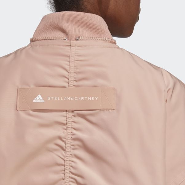 Amande Douce Adidas By Stella Mccartney Veste Bomber Tissée Chaud