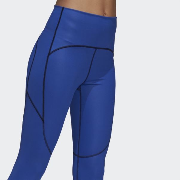 Collants Adidas By Stella Mccartney Truestrength Chaud Audacieux Bleu