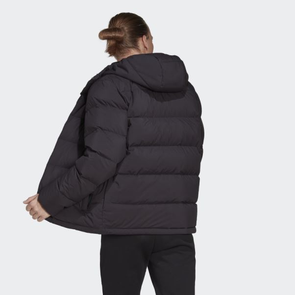 Doudoune à Capuche Helionic Noir Adidas