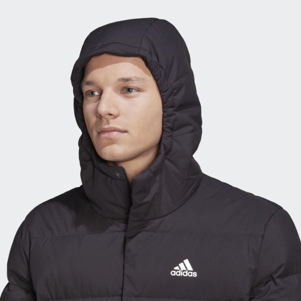 Doudoune à Capuche Helionic Noir Adidas
