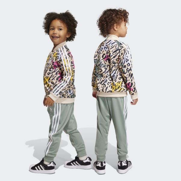 Adidas Ensemble Sst Imprimé Animal Multicolore