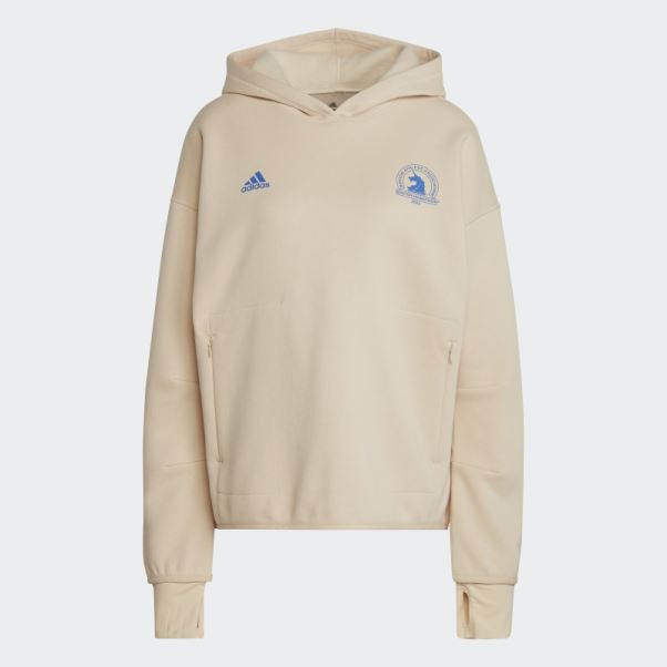 Sweat à Capuche De Course Adidas Boston Qualifié 23 Sable