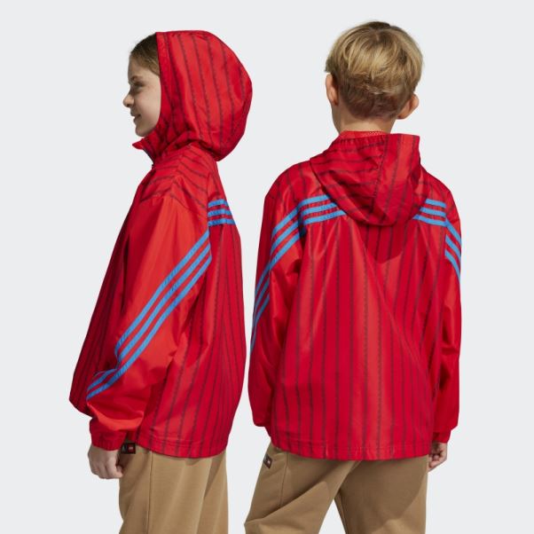 Adidas X Classic Lego Coupe-vent Rouge Fashion
