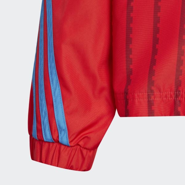 Adidas X Classic Lego Coupe-vent Rouge Fashion