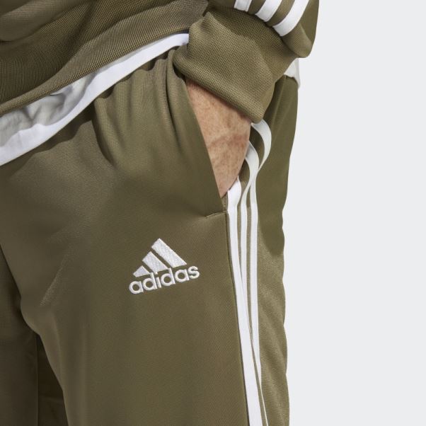 Adidas Basic 3-stripes Tricot Survêtement Olive