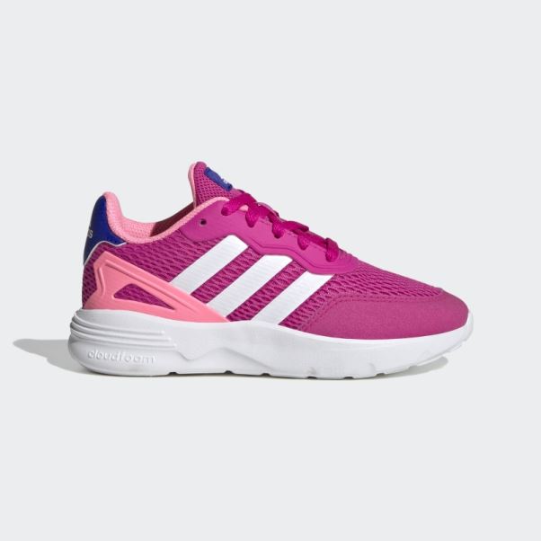 Adidas Fuchsia Nebzed Lifestyle Chaussures De Course à Lacets