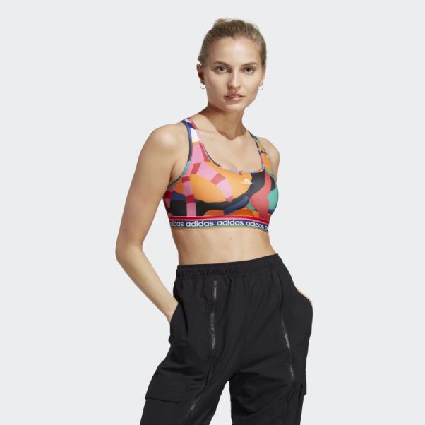 Soutien-gorge à Maintien Moyen Adidas X Farm Rio Fashion Bold Green