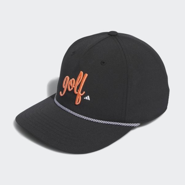 Casquette De Golf Adidas Noire à Cinq Panneaux