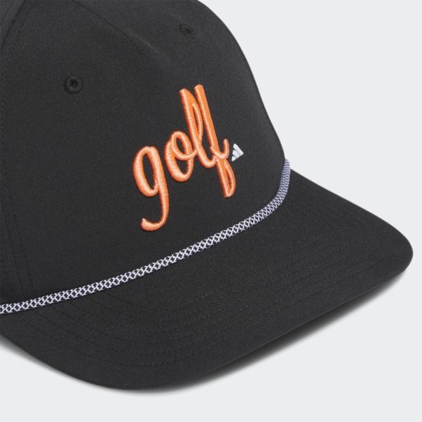 Casquette De Golf Adidas Noire à Cinq Panneaux