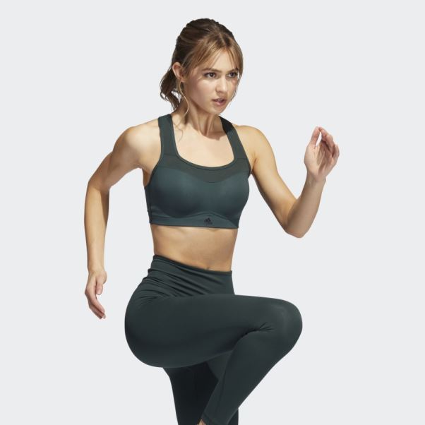 Soutien-gorge à Maintien élevé Adidas Tlrd Impact Training Vert