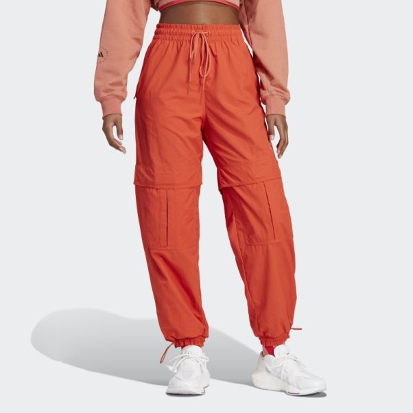 Adidas By Stella Mccartney Burnt Cayenne Truecasuals Pantalon De Survêtement Tissé Solide Chaud