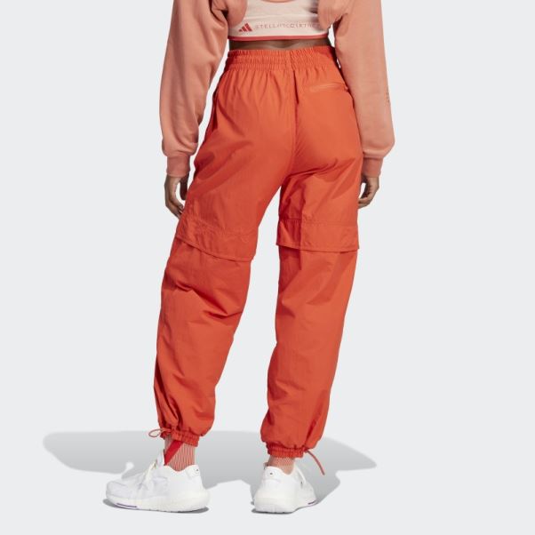 Adidas By Stella Mccartney Burnt Cayenne Truecasuals Pantalon De Survêtement Tissé Solide Chaud