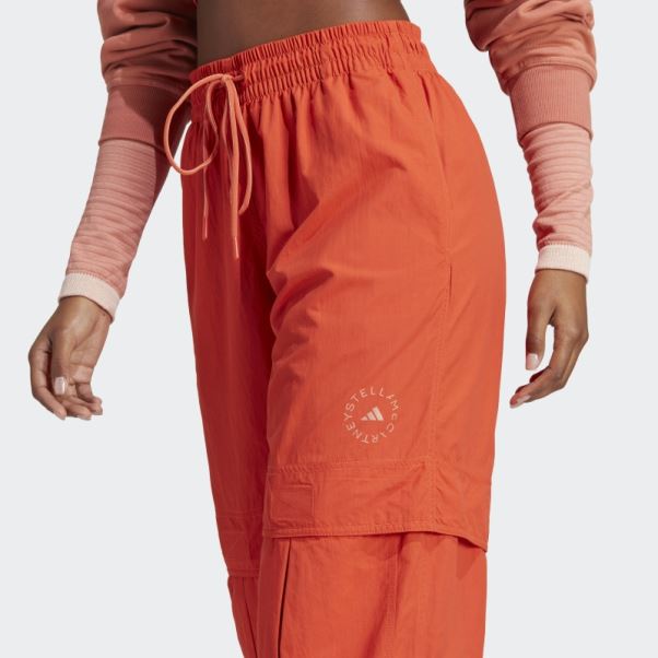 Adidas By Stella Mccartney Truecasuals Pantalon De Survêtement Uni Tissé Cayenne Brûlé