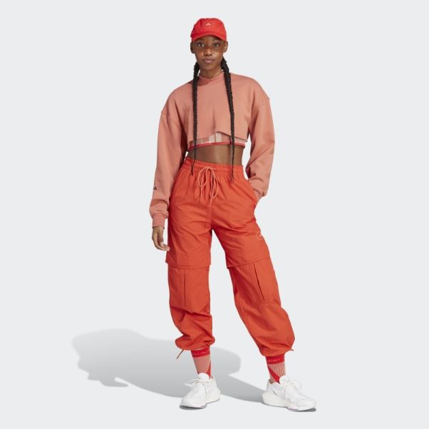 Adidas By Stella Mccartney Truecasuals Pantalon De Survêtement Uni Tissé Cayenne Brûlé