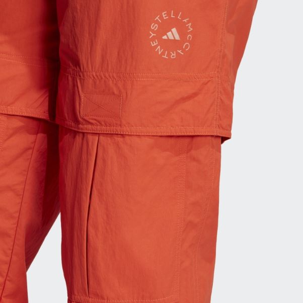 Adidas By Stella Mccartney Truecasuals Pantalon De Survêtement Uni Tissé Cayenne Brûlé
