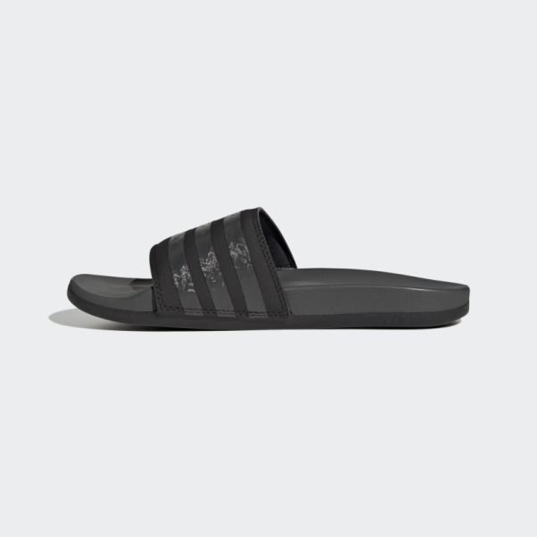 Adidas Adilette Comfort Slides Noir/gris