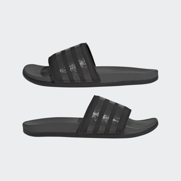 Adidas Adilette Comfort Slides Noir/gris