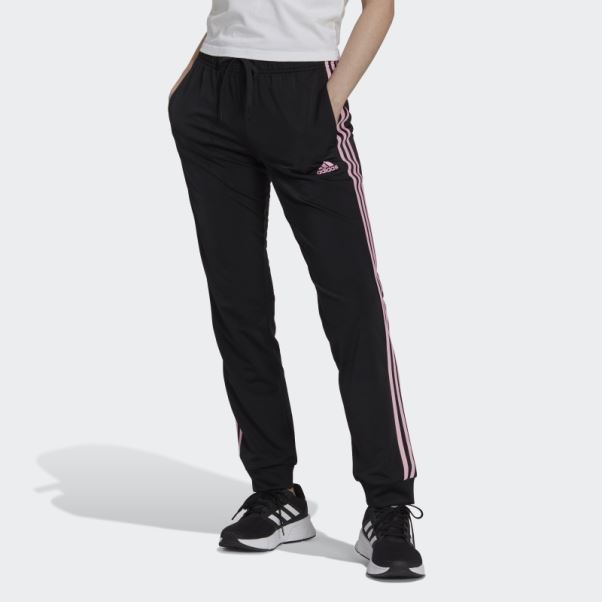 Pantalon De Survêtement Adidas Primegreen Essentials Warm-up Slim Tapered 3-stripes True Pink