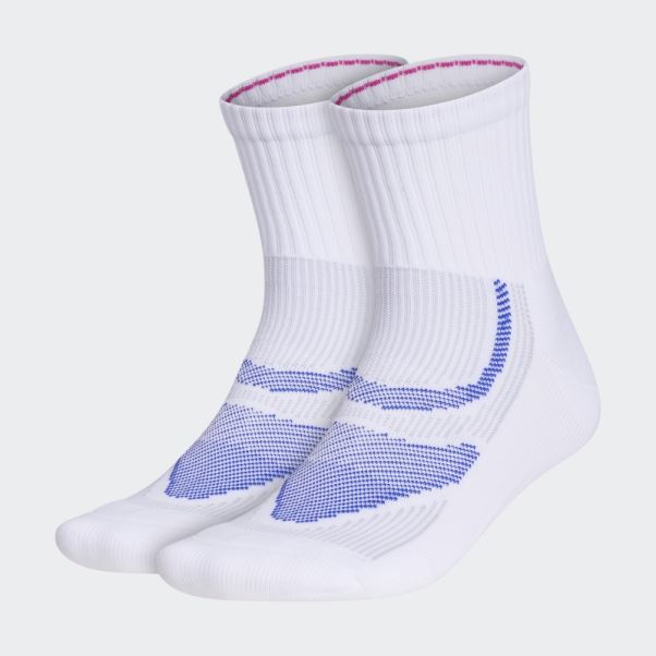 Chaussettes Mi-mollet Superlite Performance 2 Paires Adidas Blanc