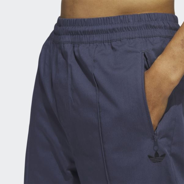 Pantalon Nervuré Bleu Marine (non Genré) Adidas