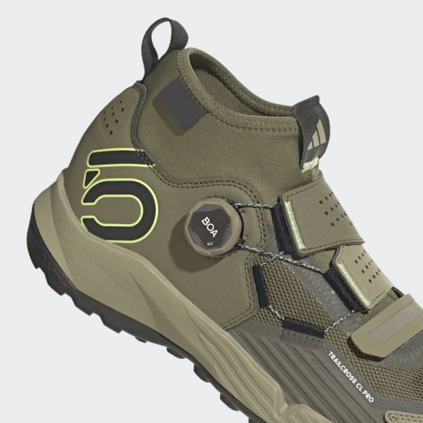 Adidas Olive 5.10 Trailcross Pro Chaussures De Vélo De Montagne Clip-in