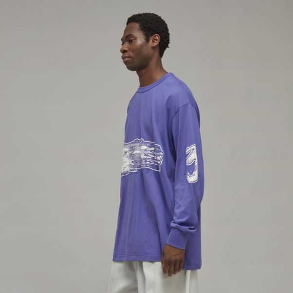 Adidas Y-3 T-shirt à Manches Longues Avec Logo Graphique élégant