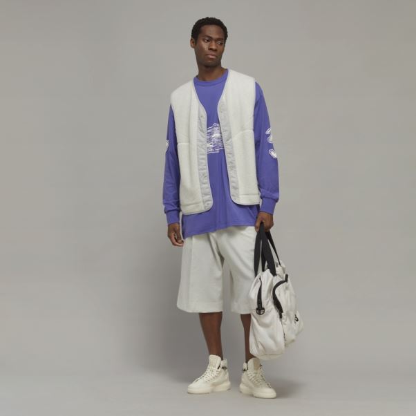Adidas Y-3 T-shirt à Manches Longues Avec Logo Graphique élégant