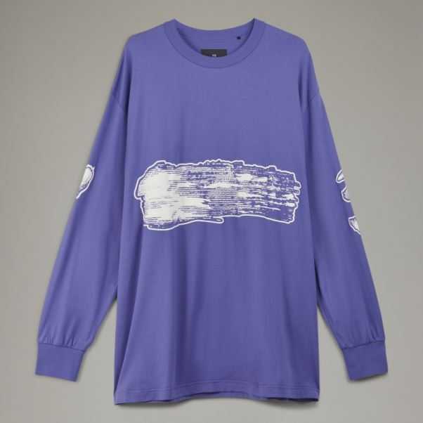 Adidas Y-3 T-shirt à Manches Longues Avec Logo Graphique élégant